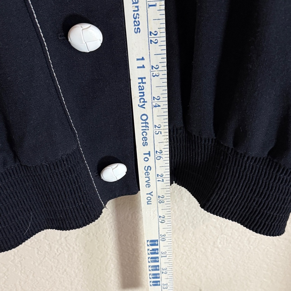 Vintage Black Button-Up Jacket - Picture 9 of 12